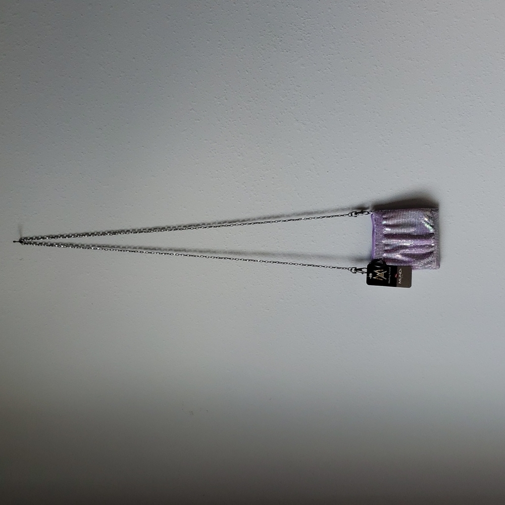 Mundu Lavender Mesh Crossbody Bag Small